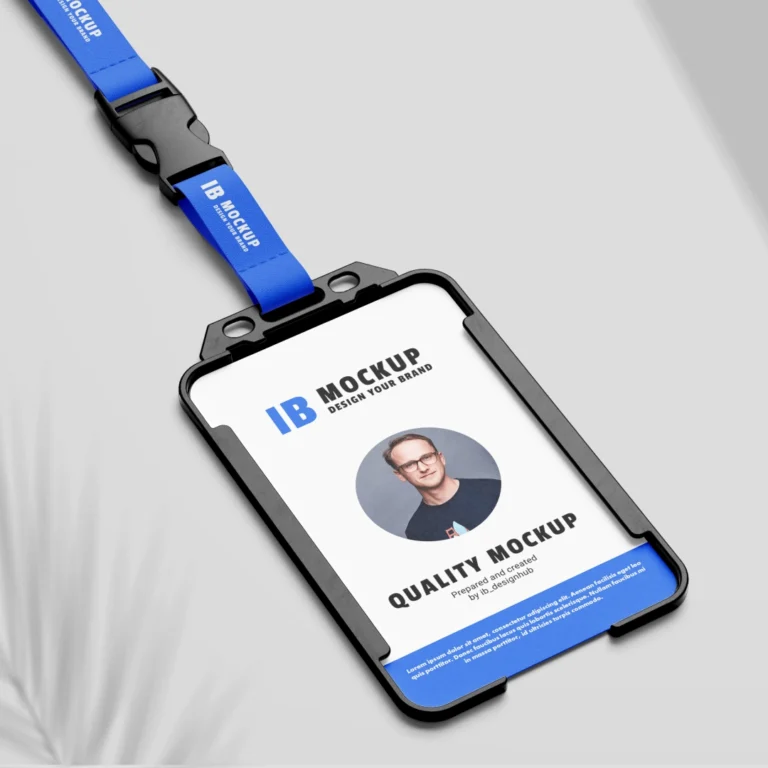 a lanyard with a badge on it