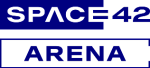 SPACE42_Arena_Full Colour Logo_RGB_FA_Blue on white background 1